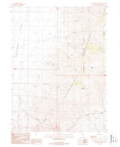 United States Geological Survey Water Pipe Canyon, NV (1987, 24000-Scale) digital map