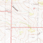 United States Geological Survey Water Pipe Canyon, NV (1987, 24000-Scale) digital map