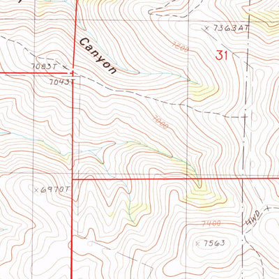 United States Geological Survey Water Pipe Canyon, NV (1987, 24000-Scale) digital map