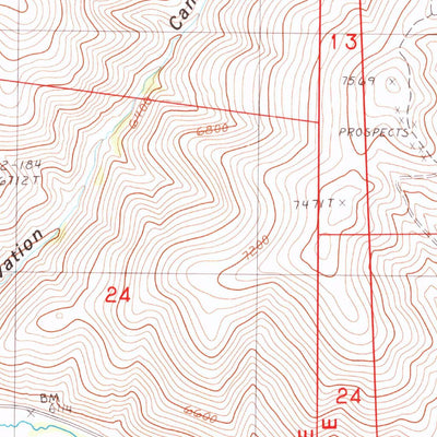 United States Geological Survey Water Pipe Canyon, NV (1987, 24000-Scale) digital map