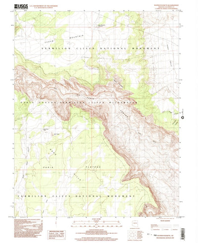 United States Geological Survey Water Pockets, AZ (1997, 24000-Scale) digital map