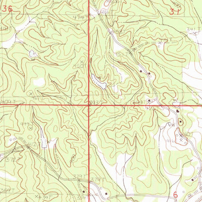 United States Geological Survey Water Valley East, MS (1983, 24000-Scale) digital map