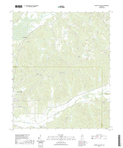 United States Geological Survey Water Valley East, MS (2021, 24000-Scale) digital map