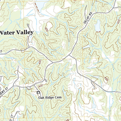 United States Geological Survey Water Valley East, MS (2021, 24000-Scale) digital map