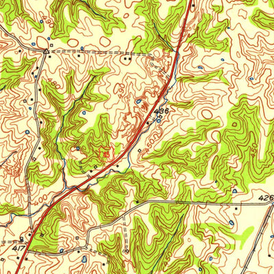 United States Geological Survey Water Valley, KY-TN (1952, 24000-Scale) digital map