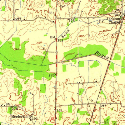 United States Geological Survey Water Valley, KY-TN (1952, 62500-Scale) digital map
