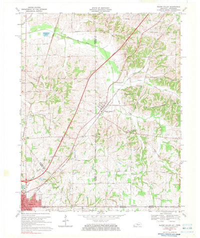 United States Geological Survey Water Valley, KY-TN (1969, 24000-Scale) digital map