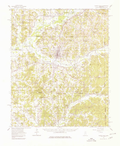 United States Geological Survey Water Valley, MS (1954, 62500-Scale) digital map