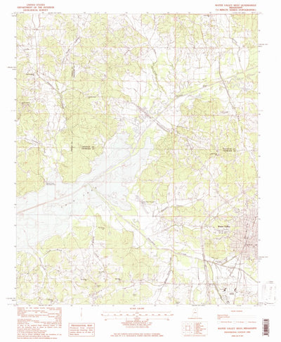United States Geological Survey Water Valley West, MS (1954, 24000-Scale) digital map