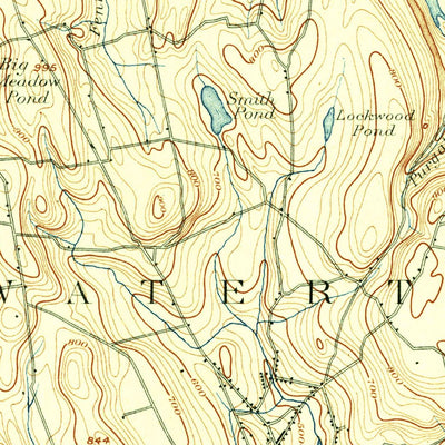 United States Geological Survey Waterbury, CT (1904, 62500-Scale) digital map