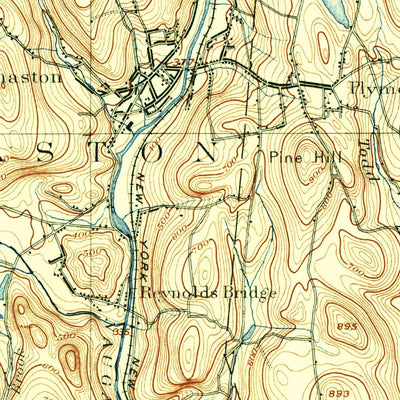 United States Geological Survey Waterbury, CT (1904, 62500-Scale) digital map