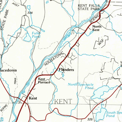 United States Geological Survey Waterbury, CT-NY (1985, 100000-Scale) digital map