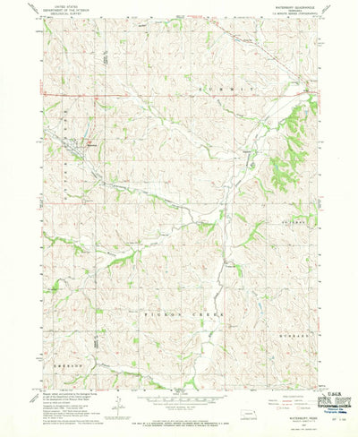 United States Geological Survey Waterbury, NE (1967, 24000-Scale) digital map