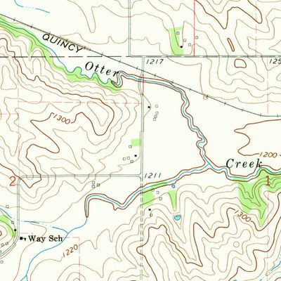 United States Geological Survey Waterbury, NE (1967, 24000-Scale) digital map