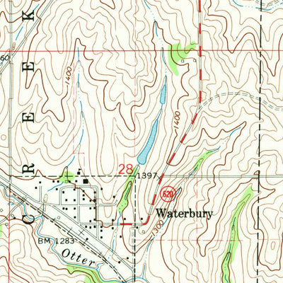 United States Geological Survey Waterbury, NE (1967, 24000-Scale) digital map
