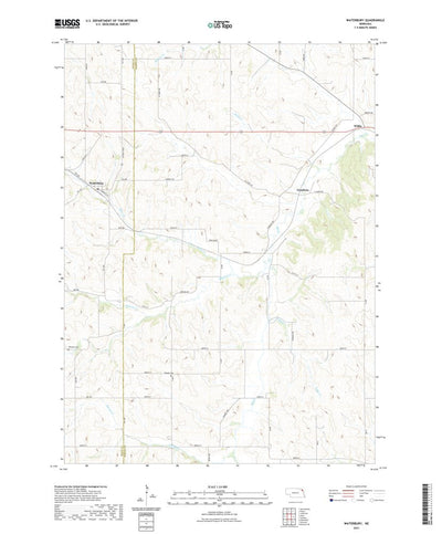United States Geological Survey Waterbury, NE (2021, 24000-Scale) digital map