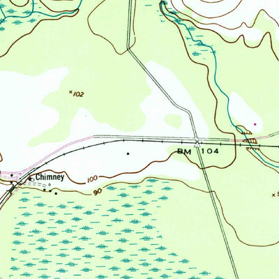 United States Geological Survey Wateree, SC (1953, 24000-Scale) digital map