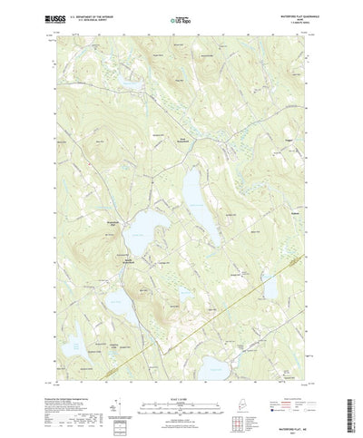 United States Geological Survey Waterford Flat, ME (2021, 24000-Scale) digital map