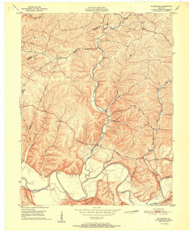 United States Geological Survey Waterford, KY (1951, 24000-Scale) digital map