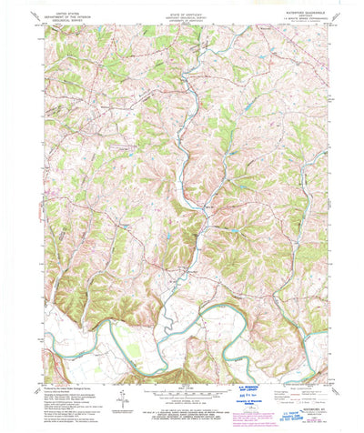United States Geological Survey Waterford, KY (1981, 24000-Scale) digital map