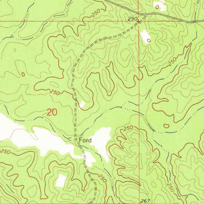 United States Geological Survey Waterford, MS (1964, 24000-Scale) digital map