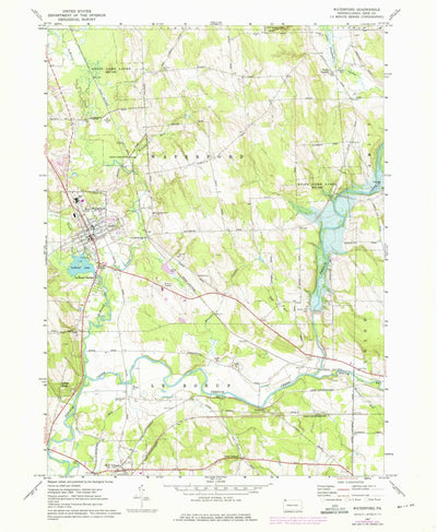 United States Geological Survey Waterford, PA (1967, 24000-Scale) digital map