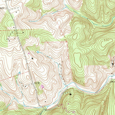 United States Geological Survey Waterford, VA-MD (1970, 24000-Scale) digital map