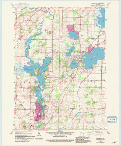 United States Geological Survey Waterford, WI (1959, 24000-Scale) digital map