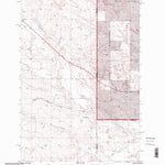 United States Geological Survey Waterhole Creek, MT-ND (1997, 24000-Scale) digital map