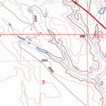 United States Geological Survey Waterhole Creek, MT-ND (1997, 24000-Scale) digital map