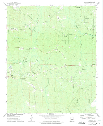 United States Geological Survey Waterloo, AR (1973, 24000-Scale) digital map