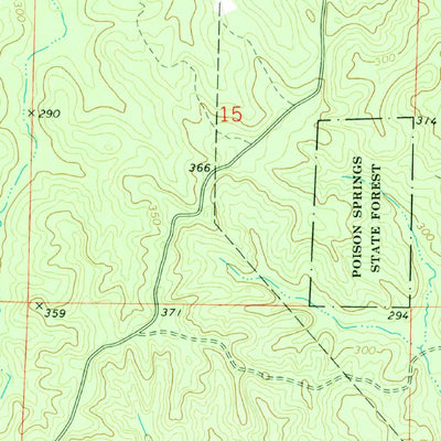 United States Geological Survey Waterloo, AR (1973, 24000-Scale) digital map
