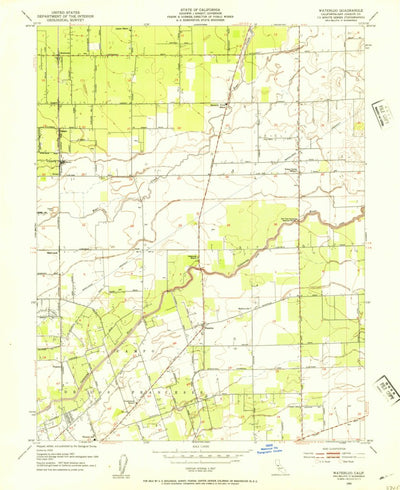 United States Geological Survey Waterloo, CA (1953, 24000-Scale) digital map