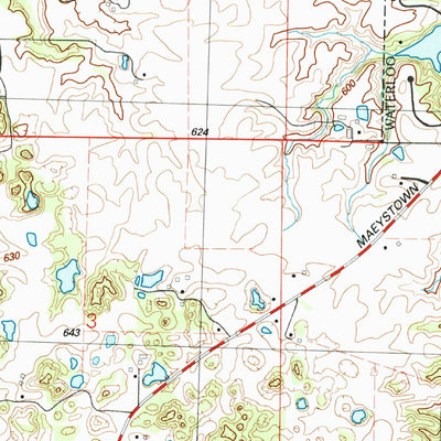 United States Geological Survey Waterloo, IL (1991, 24000-Scale) digital map