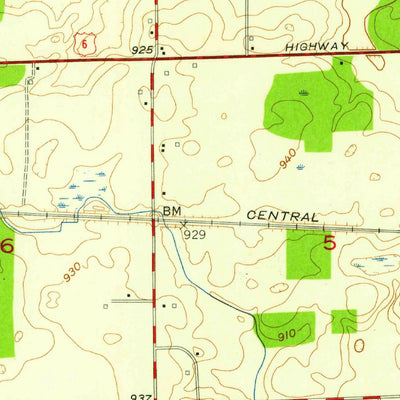United States Geological Survey Waterloo, IN (1957, 24000-Scale) digital map