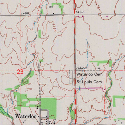 United States Geological Survey Waterloo, KS (1965, 24000-Scale) digital map