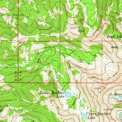 United States Geological Survey Waterloo, MT (1960, 62500-Scale) digital map