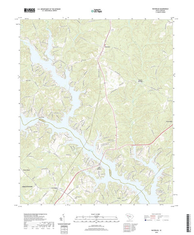United States Geological Survey Waterloo, SC (2020, 24000-Scale) digital map