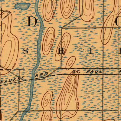 United States Geological Survey Waterloo, WI (1891, 62500-Scale) digital map