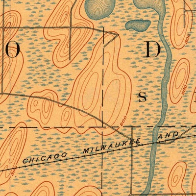 United States Geological Survey Waterloo, WI (1894, 62500-Scale) digital map