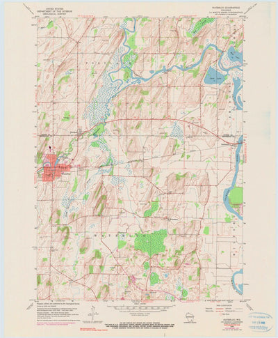 United States Geological Survey Waterloo, WI (1959, 24000-Scale) digital map