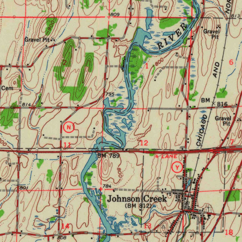 Waterloo, WI (1959, 62500-Scale) Map by United States Geological Survey ...