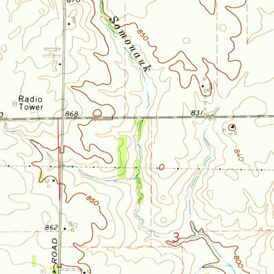 United States Geological Survey Waterman, IL (1971, 24000-Scale) digital map