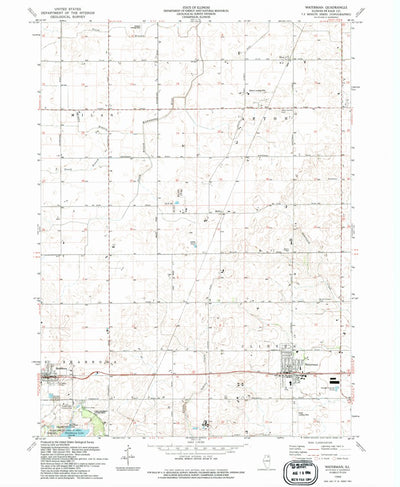 United States Geological Survey Waterman, IL (1994, 24000-Scale) digital map