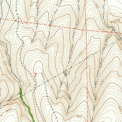 United States Geological Survey Waterman, OR (1966, 24000-Scale) digital map