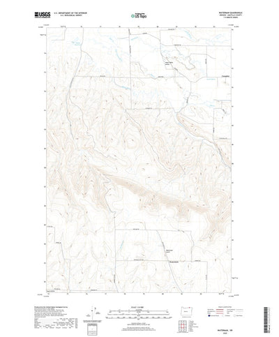 United States Geological Survey Waterman, OR (2020, 24000-Scale) digital map