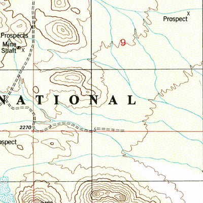 United States Geological Survey Waterman Peak, AZ (1996, 24000-Scale) digital map