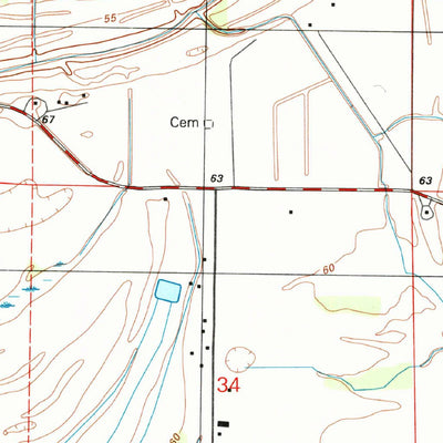United States Geological Survey Waterproof, LA (1994, 24000-Scale) digital map