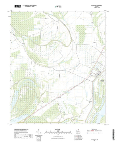 United States Geological Survey Waterproof, LA (2020, 24000-Scale) digital map
