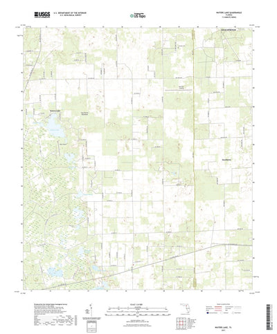 United States Geological Survey Waters Lake, FL (2021, 24000-Scale) digital map